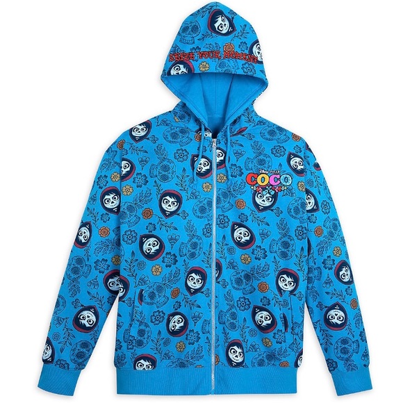 Disney Coco Zip Up Hoodie Unisex, Size XXL, Sold Out Online - Picture 1 of 14